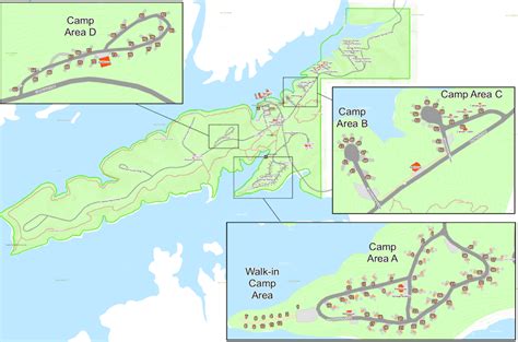 Lake Ouachita State Park Campground Map