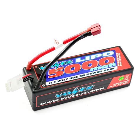 Voltz 5000mAh 3S 11 1v 50C Hardcase LiPo Stick Battery Pack With Deans