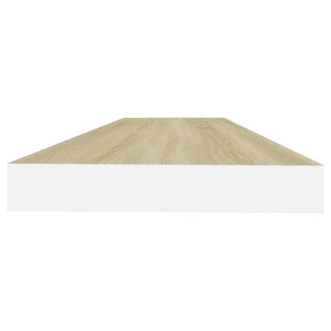 Schweberegale Stk Eiche Und Wei X X Cm Mdf Weddig