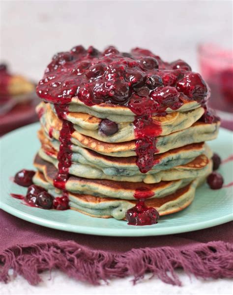 Super Fluffy Blueberry Pancakes A Baking Journey