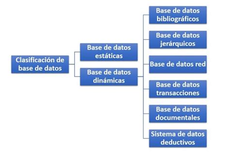 Clasificación De Base De Datos ¿cómo Se Clasifican