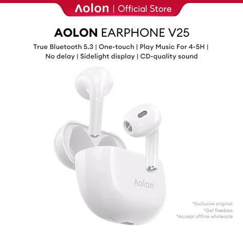 Jual Aolon Bluetooth Headset Wireless Earphone Tws Bluetooth 53 Ipx4