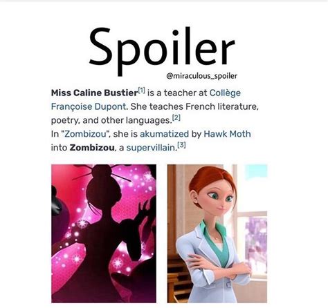 Spoiler Miss Bustier Will Get Akumatizedinto A Zombie Miraculous Amino