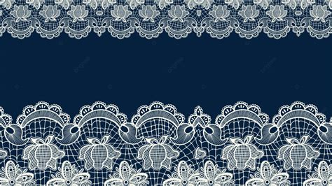 Lace Wedding Decoration Border Horizontal View Romantic White Lace