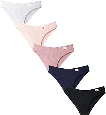 Conjunto De 5 Bragas Para Mujer Ropa Interior Sexy Bikini Tangas Bragas Para Mujer Color