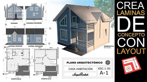 LAYOUT SKETCHUP TUTORIAL ESPAÑOL Cómo hacer una lámina de concepto