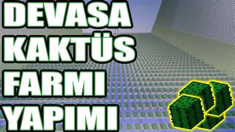 DEVASA KAKTÜS FARMI MİNECRAFT EMEK SKYBLOCK BÖLÜM 2 YouTube