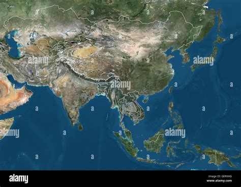 Southeast Asia Satellite Map