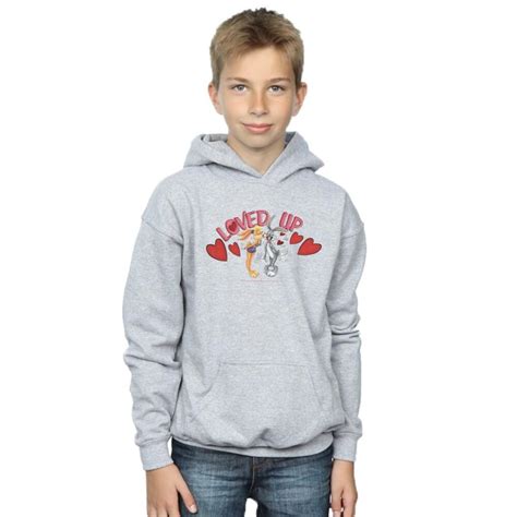 Looney Tunes Pojkar Bugs Bunny Och Lola Alla Hjärtans Dag Loved Up Hoodie Cdon