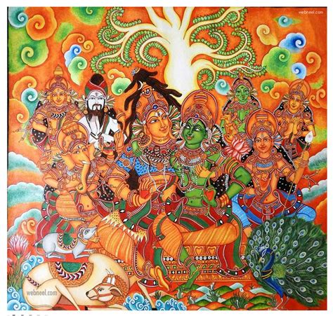 40 Best Traditional Kerala Mural Paintings From Top Artists Part 2