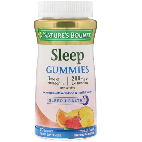 Nature's Bounty, Sleep Gummies, Tropical Punch Flavored, 60 Gummies - iHerb