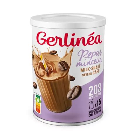 Gerlin A Boisson Milkshake Go T Caf Substituts De Repas Riche En