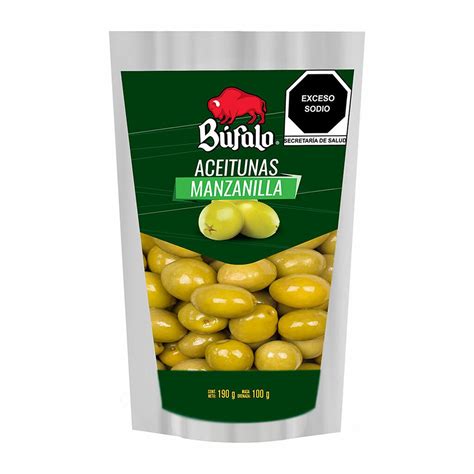 Aceituna verde Búfalo manzanilla 190 g | Soriana