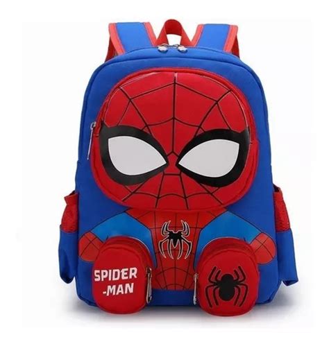 Mochila Spiderman Escolar Preescolar Kinder Impermeable Meses