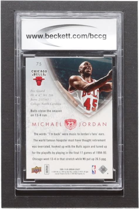 Michael Jordan Upper Deck Michael Jordan Legacy Collection Gold