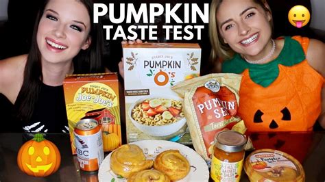 Pumpkin Spice Taste Test Mukbang Monday Youtube