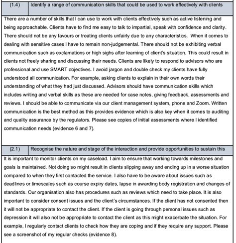 Unit 2 Developing Interaction Skills For Information Advice Or