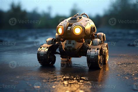 Ai, military robot patrol. Generative Ai 28347942 Stock Photo at Vecteezy