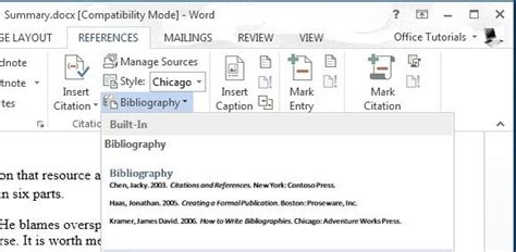 How To Add Citations And References In Microsoft Word Documents