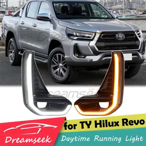 Pour Toyota Hilux Revo Led Feux Diurne Drl Brouillard Conduite