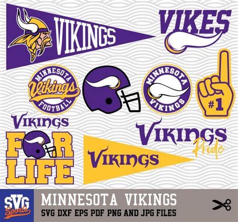 Minnesota Vikings Svg Logos Monogram Silhouette Cricut Cameo Screen