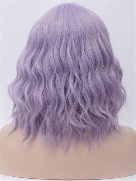 Dirty Purple Bob Wave Non Lace Wefted Cap Wig Synthetic Wigs Babalahair