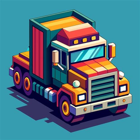 Premium Vector Truck Vector Illustration