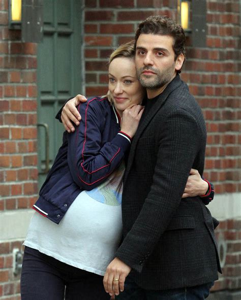 Oscar Isaac On The Set Of Life Itself With Pregnant Girlfriend Elvira