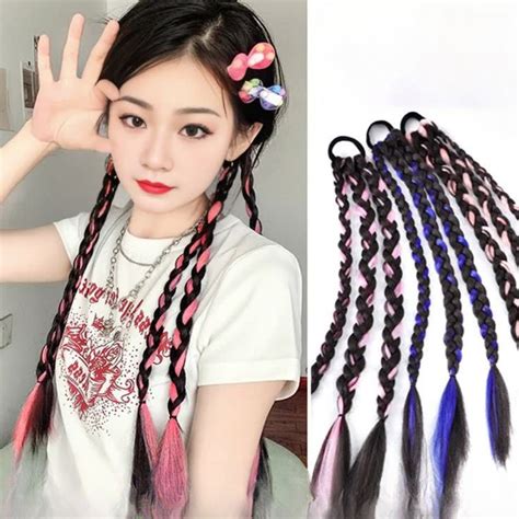 Wig Female Boxing Braids Sweet Cool Hot Girl Dirty Braids Highlighting Twist Braids Influencer