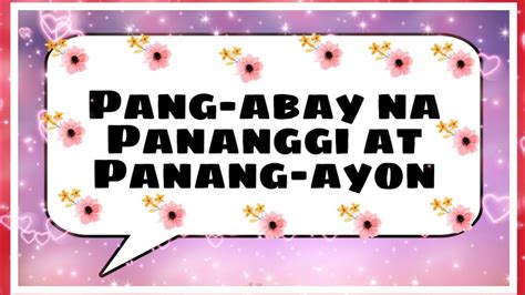 Pang-abay na Pananggi at Panang-ayon | Mga Uri ng Pang-abay | video ...