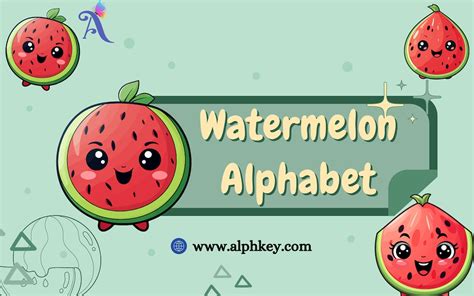 Introducing Watermelon Alphabet Clipart The Perfect Addition To Your