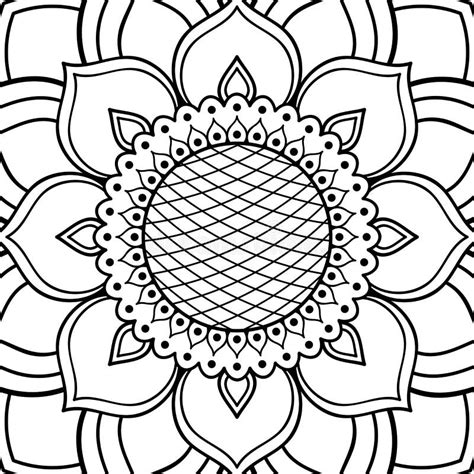 Mandala Para Recortar E Imprimir Stock De Ilustraci N Ilustraci N De