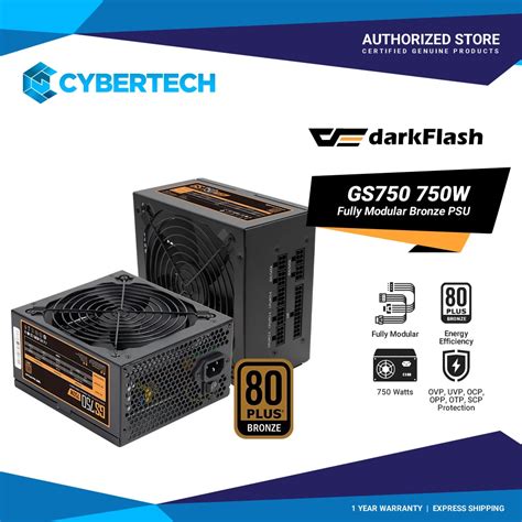 Darkflash Gs W Plus Bronze Fully Modular Atx Psu Shopee