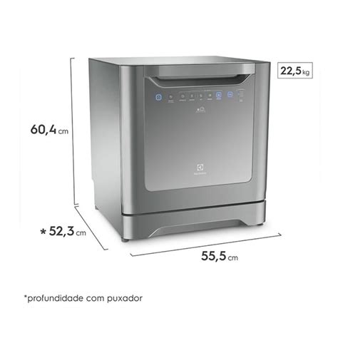Lava Louças 8 Serviços 220v - Lava Louças Electrolux 8 Serviços 6 Programas Le08s Cinza 220v ...