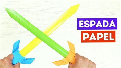 Cómo hacer una Espada de papel muy fácil Manualidades Play