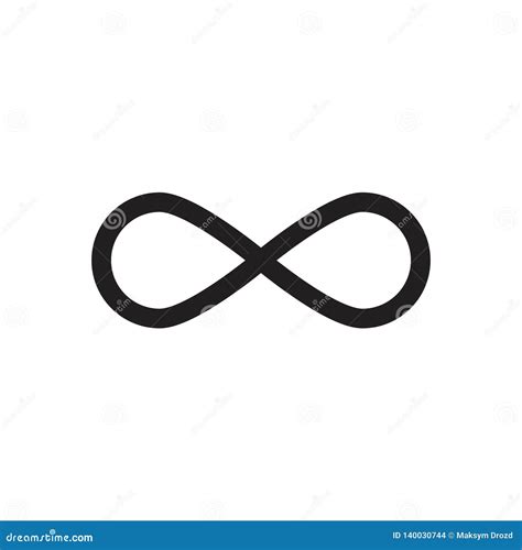 Infinity Sign Vector Icon Stock Vector Illustration Of Endless 140030744