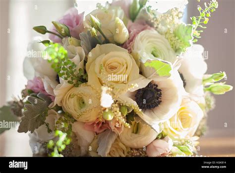 Vintage Pink Pastel Wedding Bouquet Stock Photo Alamy