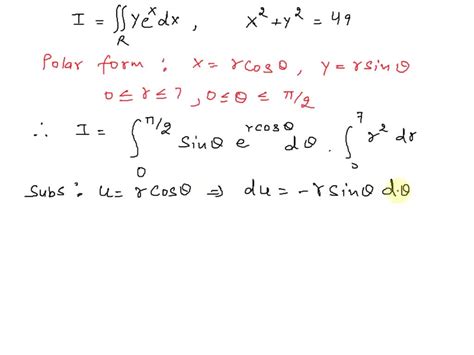 Solved Points Evaluate Thc Given Integral By Changing To Polar