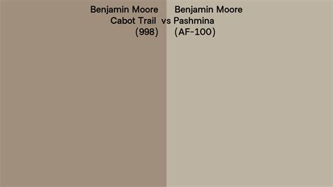 Benjamin Moore Cabot Trail Vs Pashmina Side By Side Comparison