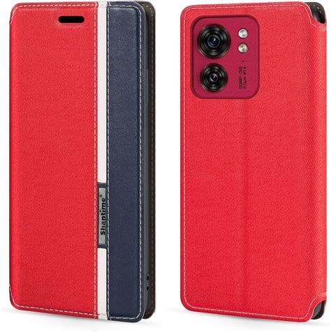 Amazon Funda Para Motorola Edge 40 5G Funda De Cuero Con Cierre