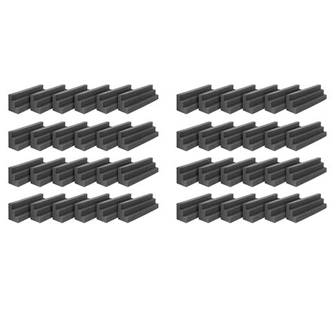 NEW 48 Pcs Bass Traps Acoustic Foam Panels Sound Proof Padding,Studio