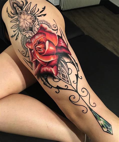 Top 90 Ideas Originales Y Fotos De Tatuajes De Rosas Para Mujer [2019]