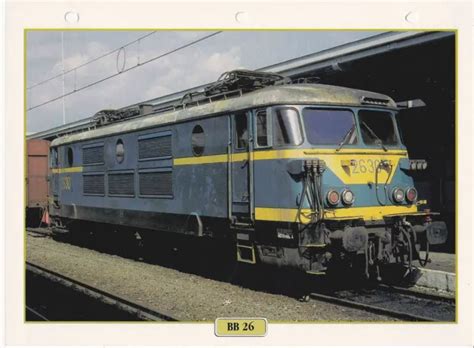 TRAINS DE LÉGENDE 8 1964 Fiche Réseau Europe Belgique BB 26 EUR 3 50