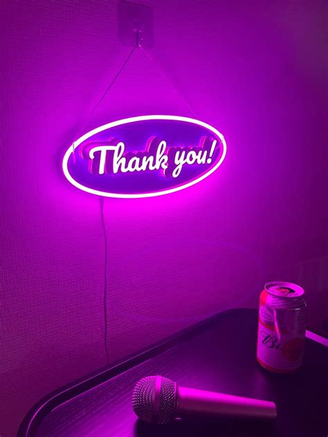 Thank You 3d Neon Sign Aoos