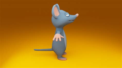 3d Stylized Cartoon Mouse 3d Model 3d Model Turbosquid 2205128