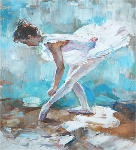 Dreamtimes Cute Ballerina Oil Painting Dishwasher Magnet Sticker