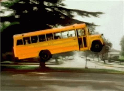 Flying Bus Be Safe GIF - FlyingBus BeSafe FirstDayOfSchool - Discover & Share GIFs