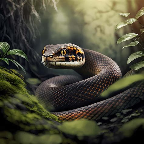 Download Tiger Snakein Natural Habitat Wallpaper | Wallpapers.com