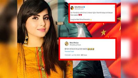 Pak Actress Sehar Shinwari Troll On Social Media For Tweet China And