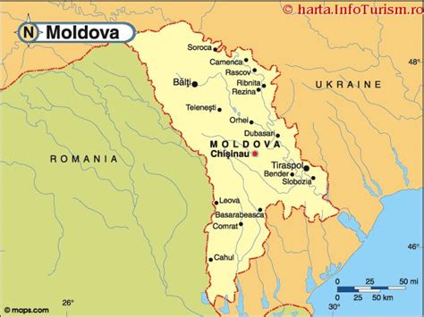 Harta Moldova Consulta Harta Politica A Moldovei Pe Infoturismro